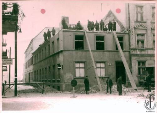 Rozbiórka budynku w Kaliszu