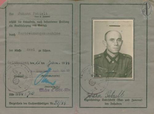 Prawo jazdy żołnierza Wehrmachtu