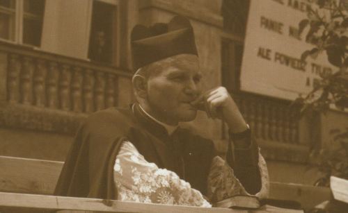 Ilustracja przedstawiająca Ojca Świętego Jana Pawła II