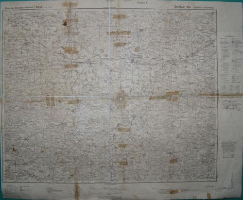 Mapa Grossblatt Schieratz - Szczercow z 1941 r.