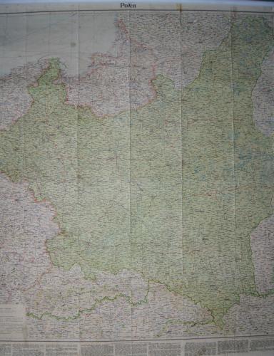 Mapa Polski na płótnie